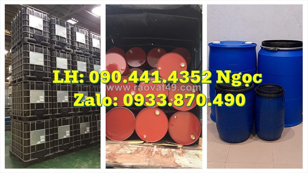 Thùng phuy nhựa 120 lít đựng nguyên liệu, thùng phuy nhựa 100 lít dự trữ nước sạch, thùng phuy nhựa 60l