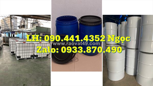Thùng phuy nhựa 120 lít đựng nguyên liệu, thùng phuy nhựa 100 lít dự trữ nước sạch, thùng phuy nhựa 60l