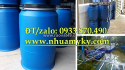 Thùng phuy nhựa 220 lít đựng hóa chất, cung cấp vỏ thùng phuy nhựa 120 lít, thùng phuy nhựa 100l cũ