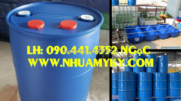 Thùng phuy nhựa 30 lít đựng mắm, thùng phuy nhựa 50l đựng hóa chất, thùng phuy sắt 220l cũ giá sỉ