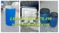 Thùng phuy nhựa 60 lít đựng sữa bò, vỏ thùng phuy nhựa 120 lít đựng thực phẩm xuất khẩu