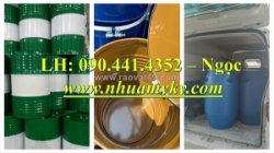 Thùng phuy sắt 220 lít đựng ethanol, thùng phuy sắt 220 lít đựng cồn công nghiệp, thùng phuy sắt đựng xăng