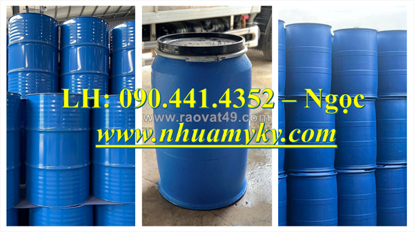 Thùng phuy sắt 220 lít đựng ethanol, thùng phuy sắt 220 lít đựng cồn công nghiệp, thùng phuy sắt đựng xăng