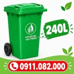 Thùng rác 120l  240l  660l giá rẻ hàng sẵn giao nhanh giá sỉ- lh 0911082000