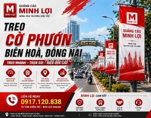 Treo băng rôn, treo cờ phướn - cách xây dựng sự hiện diện trực tiếp của thương hiệu