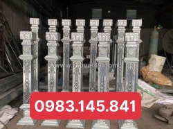 Trụ cầu thang sắt hộp gia công theo mẫu