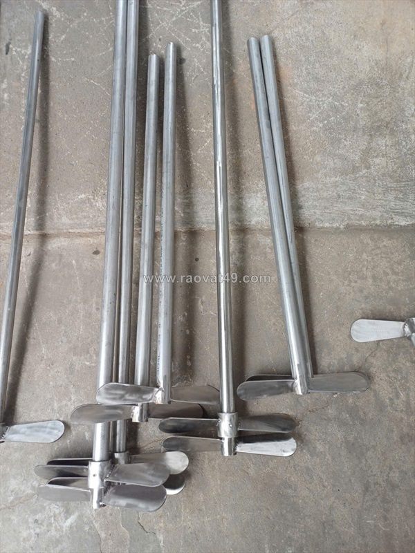 Trục cánh khuấy hoá chất, cánh khuấy pac, axit, bazo