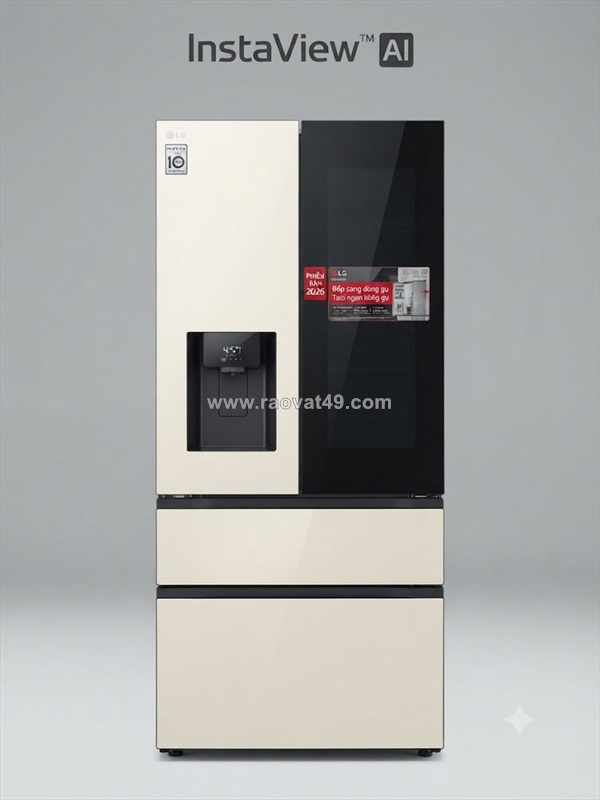 Tủ lạnh lg inverter 550 lít multi door instaview f53egr