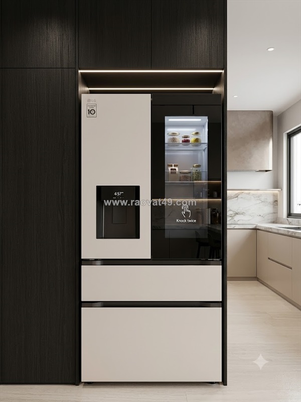 Tủ lạnh lg inverter 550 lít multi door instaview f53egr