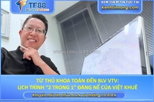 Từ thủ khoa toán đến blv vtv: lịch trình “2 trong 1” đáng nể của việt khuê