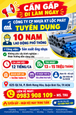 Tuyển lao động phổ thông bình tân