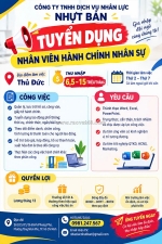 Tuyển nhân viên hành chính nhân sự p tăng nhơn phú