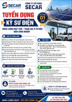 Tuyển nv kỹ thuật trạm sạc ô tô điện – điện cn