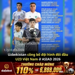 U23 việt nam sẽ chạm trán “hàng khủng” uzbekistan tại asiad 2026!