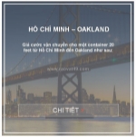 Vận chuyển hàng hóa fcl hồ chí minh đến oakland