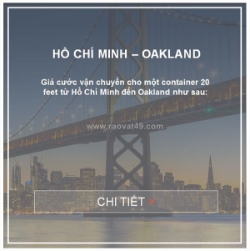 Vận chuyển hàng hóa fcl hồ chí minh đến oakland