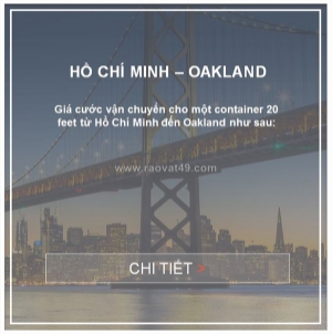 Vận chuyển hàng hóa fcl hồ chí minh đến oakland