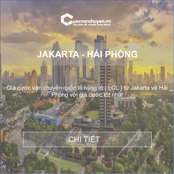 Vận chuyển hàng lẻ (lcl) từ jakarta, indonesia về việt nam