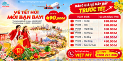 Vietjet air ưu đãi vé máy bay tết 2027