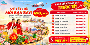 Vietjet air ưu đãi vé máy bay tết 2027