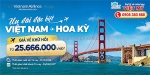Vietnam airlines khuyến mãi vé đi hoa kỳ