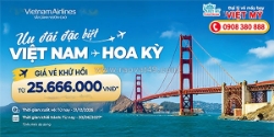 Vietnam airlines khuyến mãi vé đi hoa kỳ