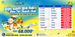Vietravel airlines mở bán vé tết 2027