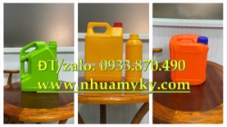 Vỏ can nhựa 1 lít đựng thuốc bvtv, can 2 lít đựng thuốc trừ sâu, can nhựa tròn 5 lít đựng dung dịch gốc dầu