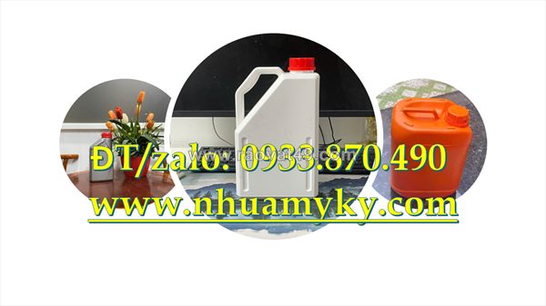 Vỏ can nhựa 1 lít đựng thuốc bvtv, can 2 lít đựng thuốc trừ sâu, can nhựa tròn 5 lít đựng dung dịch gốc dầu