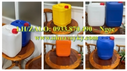 Vỏ can nhựa 24 lít đựng kiềm, can nhựa đựng 25 lít bazơ, can nhựa vuông 30 lít đựng hóa chất trong bệnh viện