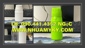 Vỏ chai nhựa 1l vuông đựng hóa chất, bình thủy tinh 500ml tròn, chai lọ 250ml thủy tinh đựng si rô