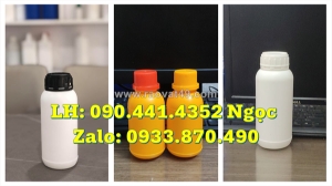 Vỏ chai nhựa 250ml đựng nước lau bếp, chai vuông 500ml đựng chất xử lý rác thải, chai 1 lít đựng chất xử lý nước