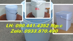 Vỏ thùng đựng sơn 22 lít giá rẻ, vỏ thùng sơn 30 lít tròn, giá vỏ thùng sơn 10 lít công nghiệp dày