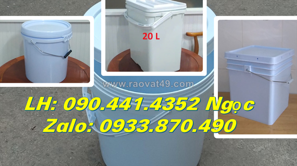 Vỏ thùng đựng sơn 22 lít giá rẻ, vỏ thùng sơn 30 lít tròn, giá vỏ thùng sơn 10 lít công nghiệp dày