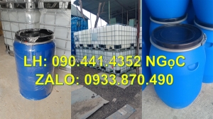 Vỏ thùng phuy nhựa 160 lít đựng hóa chất gốc axit, gốc dầu, thùng phuy nhựa 220 lít đựng chất hóa học rắn, loãng