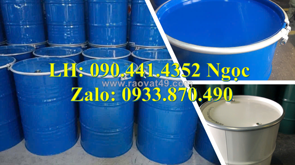 Vỏ thùng phuy nhựa 50 lít ngâm rượu, thùng phuy nhựa 100 lít đựng chất lỏng, thức ăn gia súc gia cầm