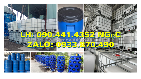 Vỏ thùng phuy sắt 220 lít đựng chất rắn nắp hở, thùng phi sắt 220 lít đựng hóa chất ngành vận tải