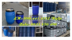 Vỏ thùng phuy sắt đựng hóa chất rắn nắp hở, thùng phuy sắt 220 lít đựng hóa chất mới và qua sử dụng
