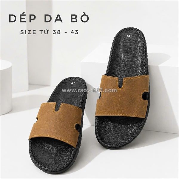 Xưởng sỉ dép da – nhận gia công mẫu riêng cho shop và đại lý
